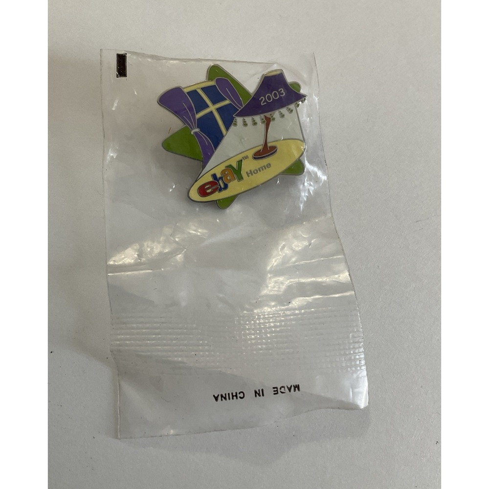Ebay Live 2003 Home Lamp Vintage Lapel Pin NEW Tech Collectible